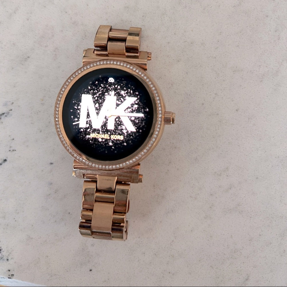 Rose gold Michael kors access smart watch